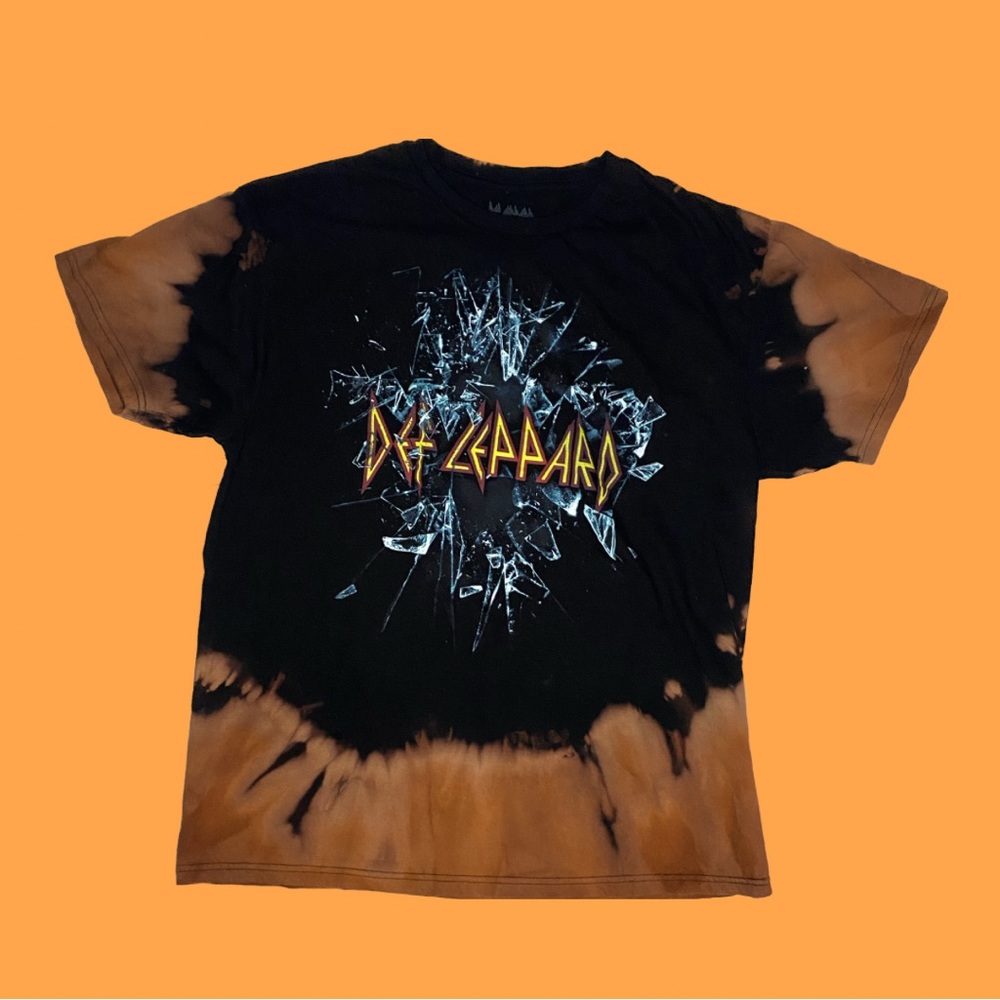 Def Leppard Bleach Dye Tee